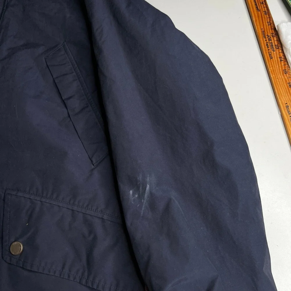 Polo Ralph Lauren Mens Navy Blue Hooded Field Jacket Parka Size Medium